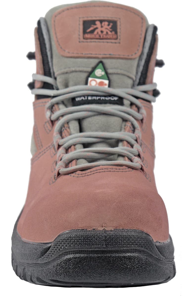 Moxie Trades Moxie Lacy 6 Inch Pink Womens Composite Toe Work Boot, Alternate, color, Pink And Grey