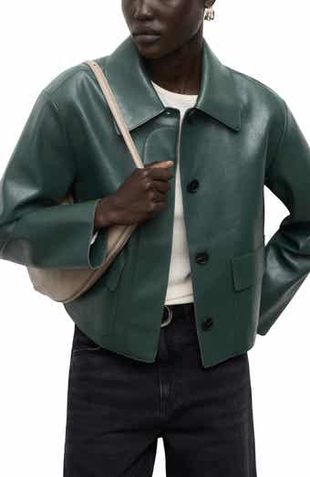 Sabina Faux Leather Jacket