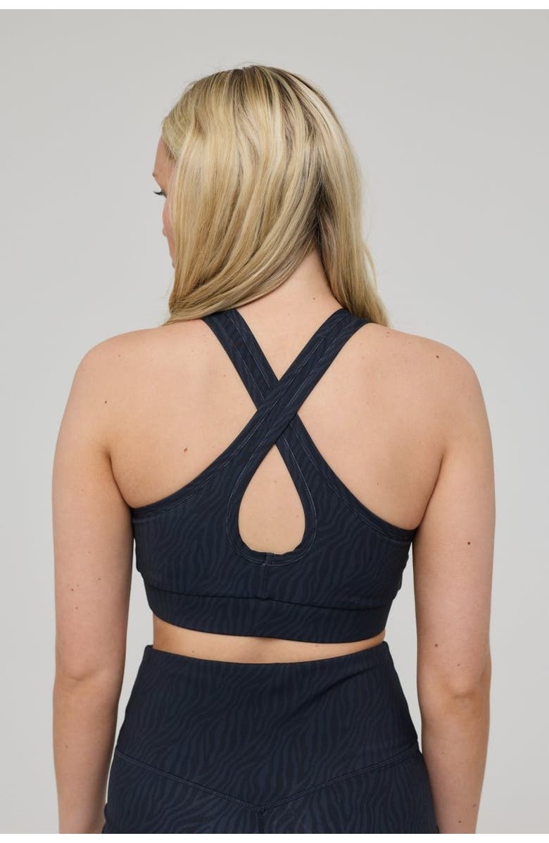 OOSC High Support Elite Crossback Sports Bra - Black Tiger, Alternate, color, Black Tiger