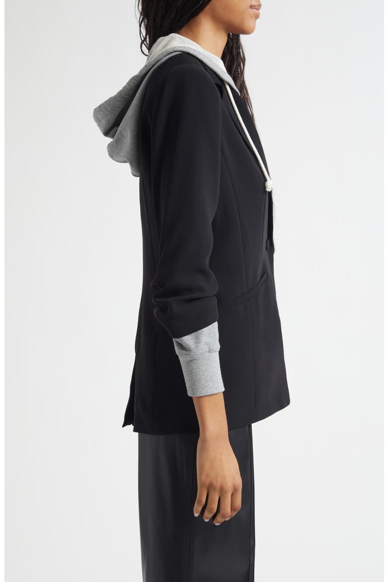 Hooded Khloe Jacket, Alternate, color, BLACK/ HEATHER GREY
