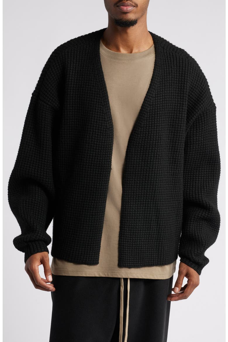 Heavyweight Waffle Cardigan (Men) | Nordstrom