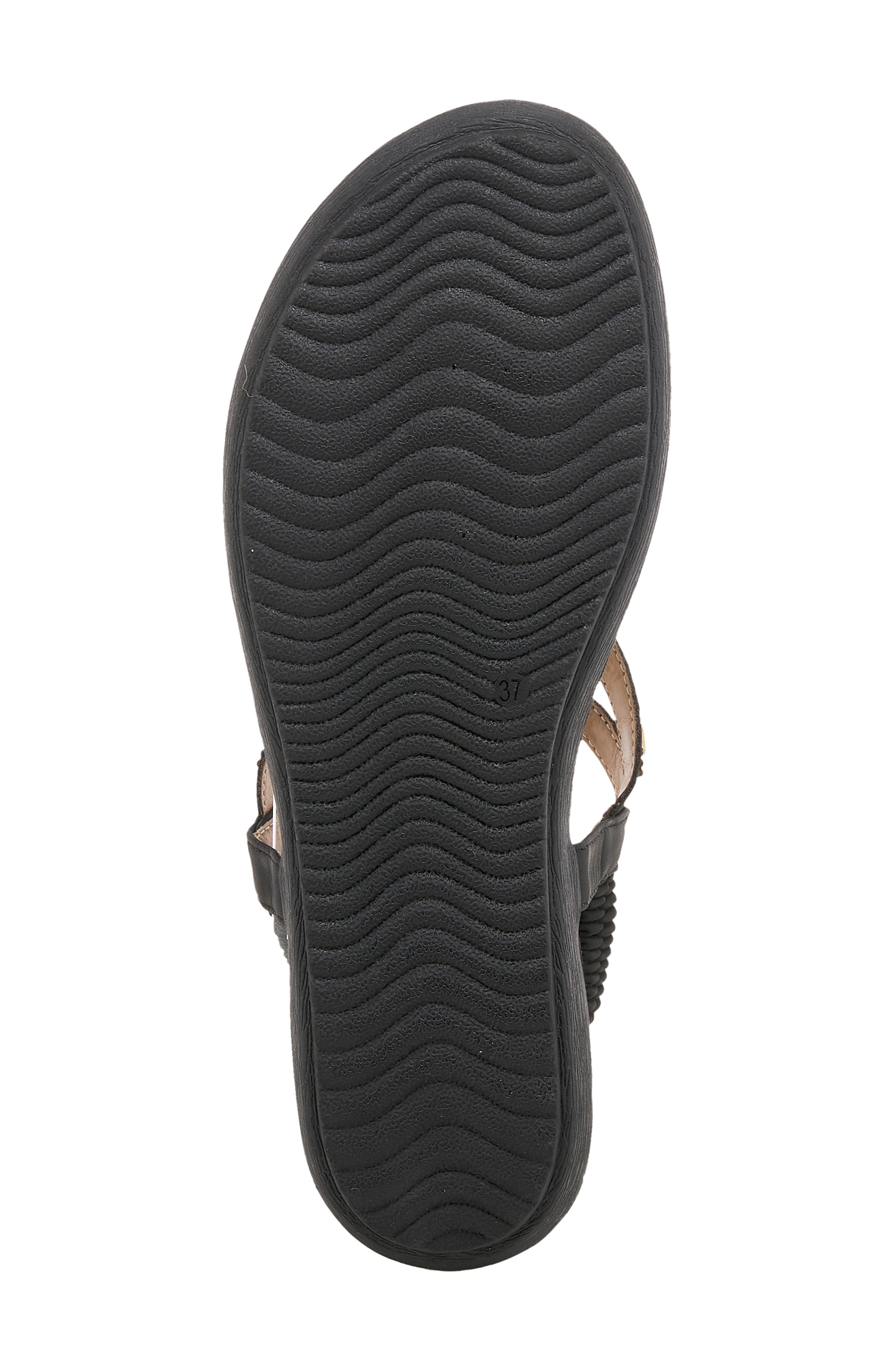 Crema Thong Sandal, Alternate, color, BLACK