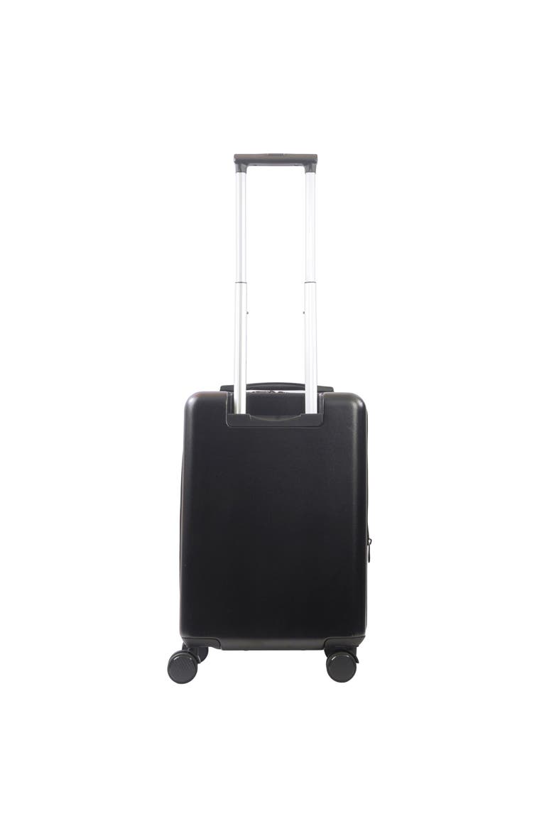 Superman "Man of Steel" 22.5" Hardside Carry-On Spinner, Alternate, color, BLACK