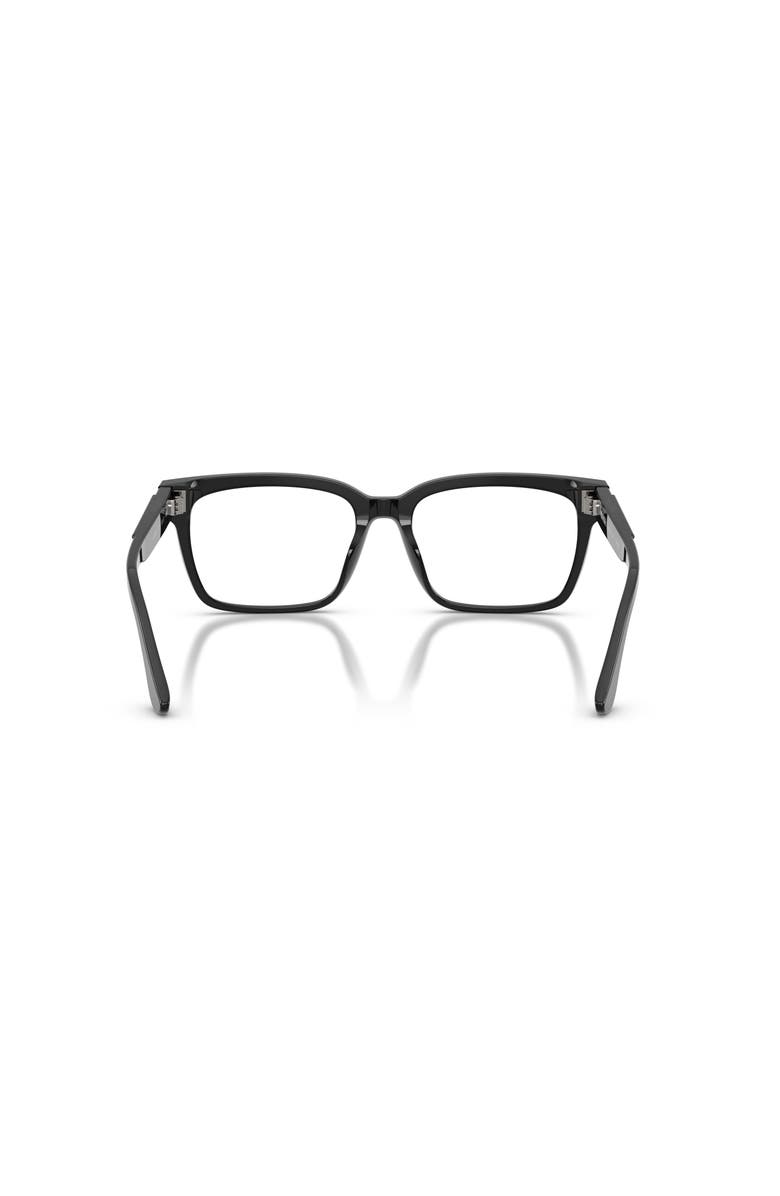 Ferrari 53mm Rectangle optical glasses, Alternate, color, Black