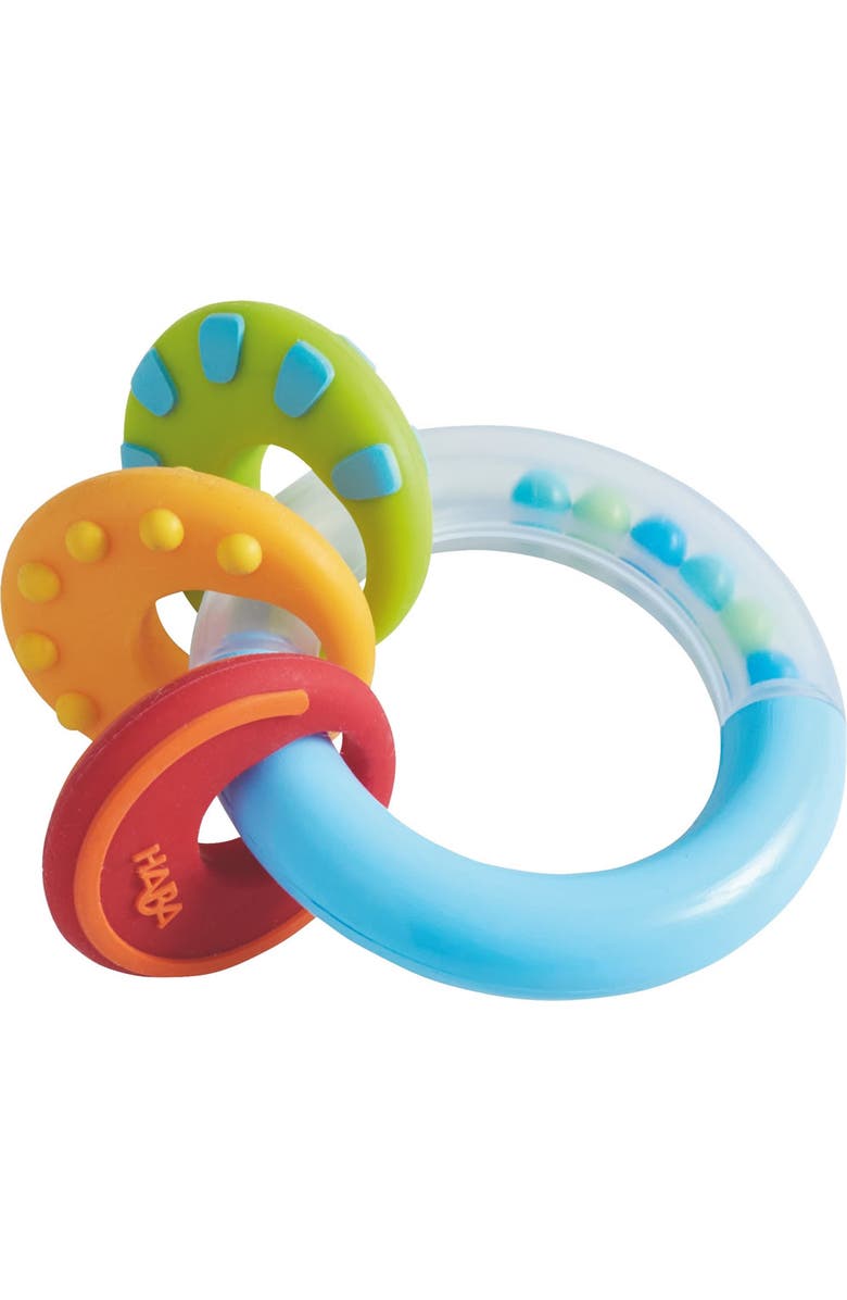 HABA Nobbi Silicone Teether and Clutching Toy, Main, color, 