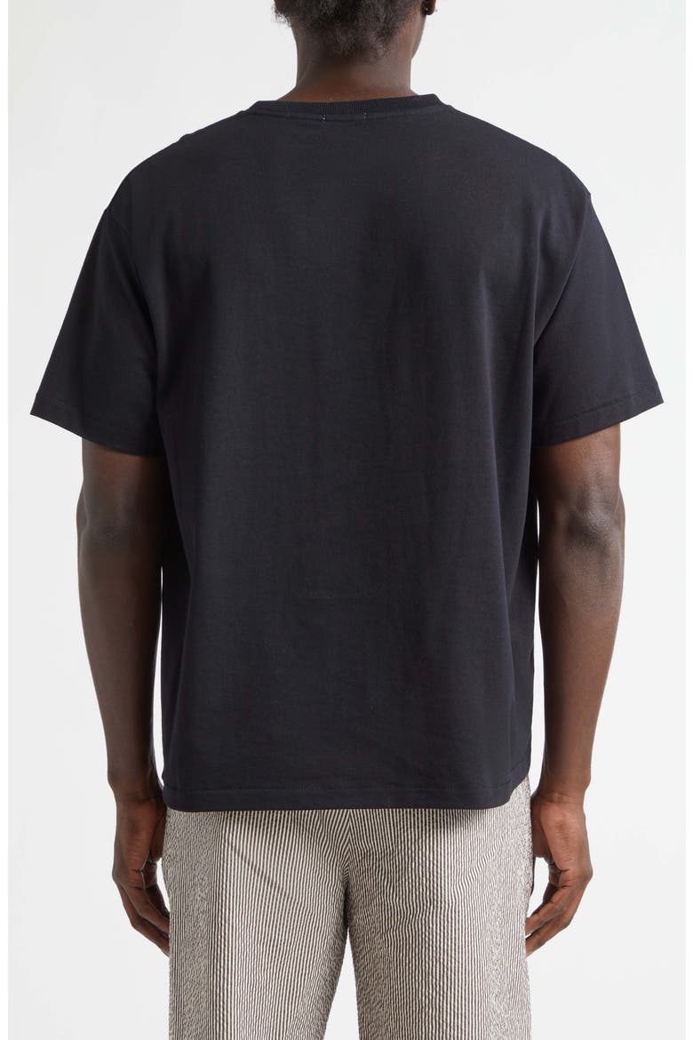 Bullion Card Embroidered Cotton Pocket T-Shirt, Alternate, color, BLACK