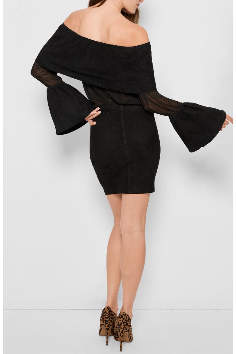 Ines Suede Top, Alternate, color, Black