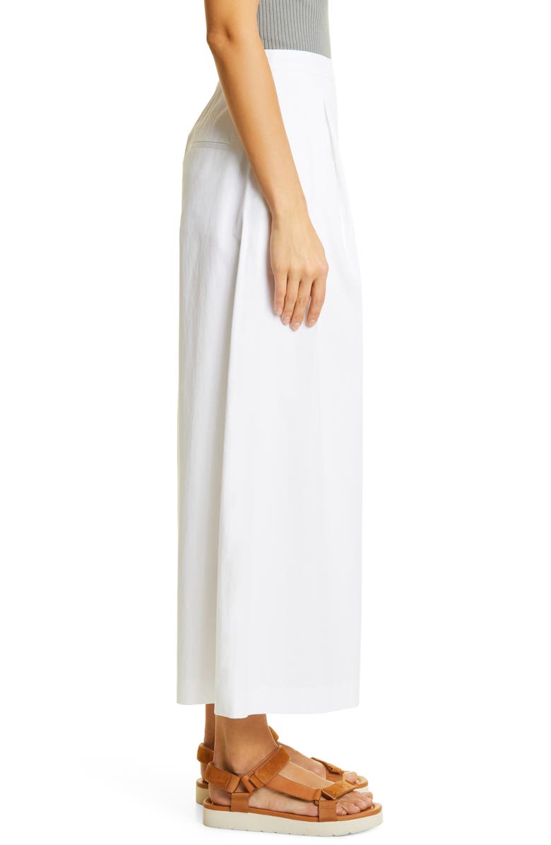 Vince Pleated Cotton Culottes, Alternate, color, 