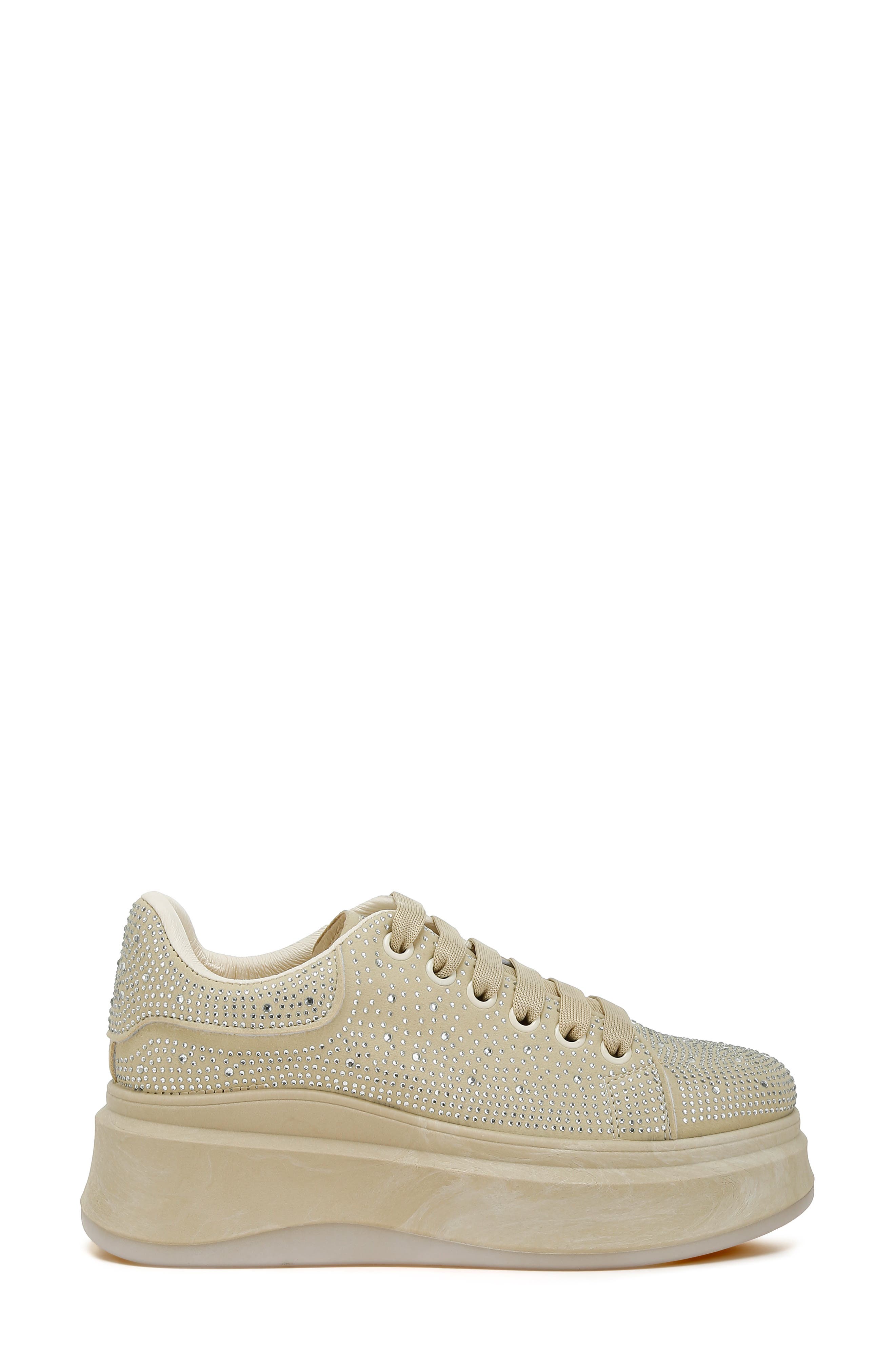 LONDON RAG Jitter Bug Platform Sneaker, Alternate, color, Beige