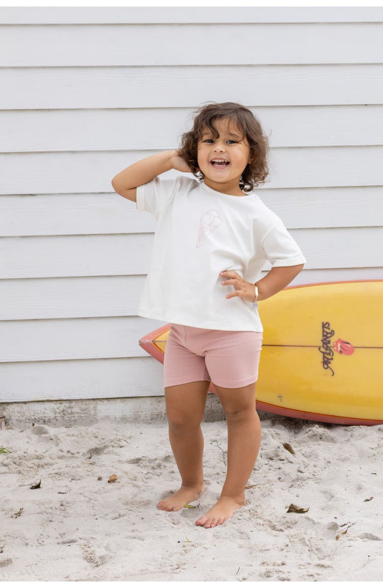 Pouf Oversized Tee Set for Girl, Alternate, color, Pink
