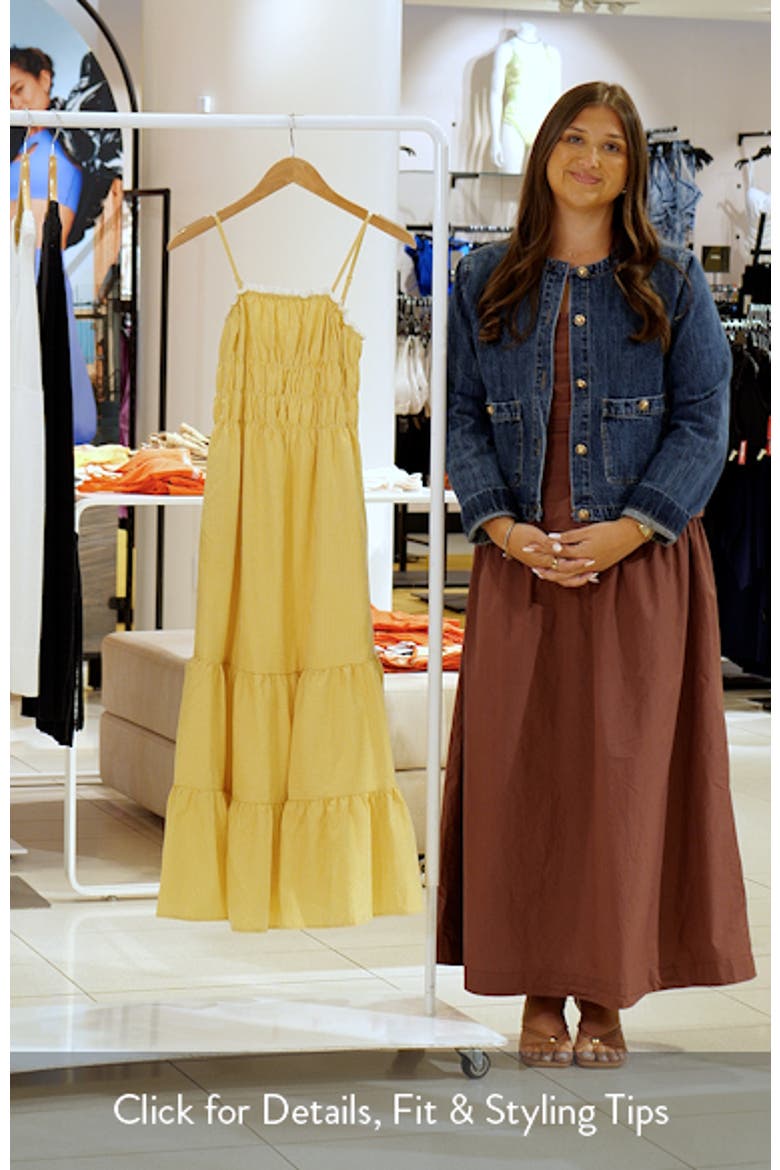 Bernadine Cotton Blend Gingham Maxi Dress video