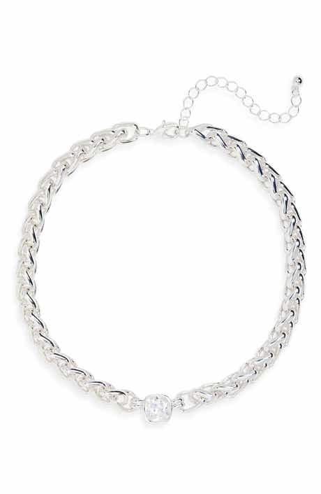 NORDSTROM RACK Cubic Zirconia Statement Collar Necklace.