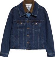 MONSE Loop Hem Doubled Denim Jacket