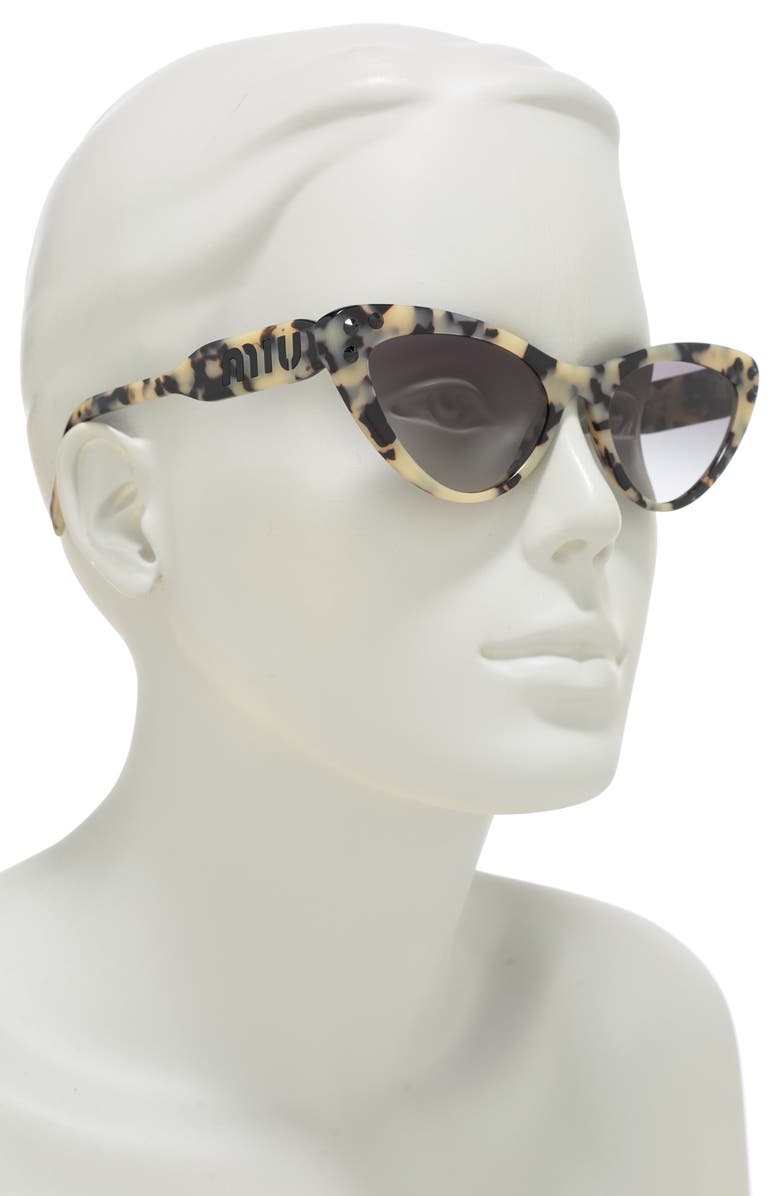 Miu Miu 55mm Cat Eye Sunglasses, Alternate, color,