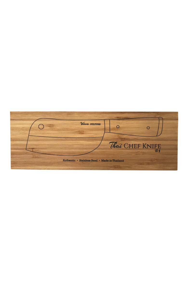 Thai Chef's Knife #1, Alternate, color, BROWN
