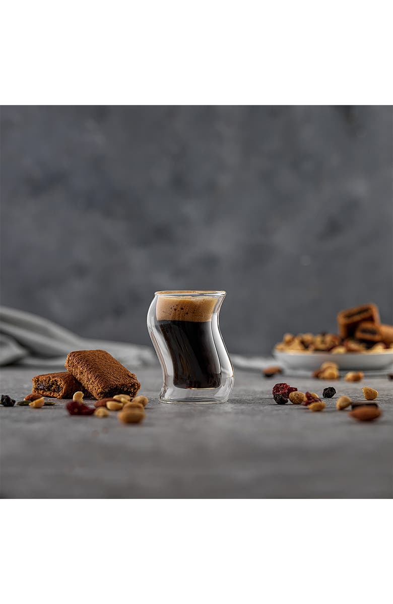 JoyJolt Pivot Shot Glass - Set of 4, Alternate, color, Clear