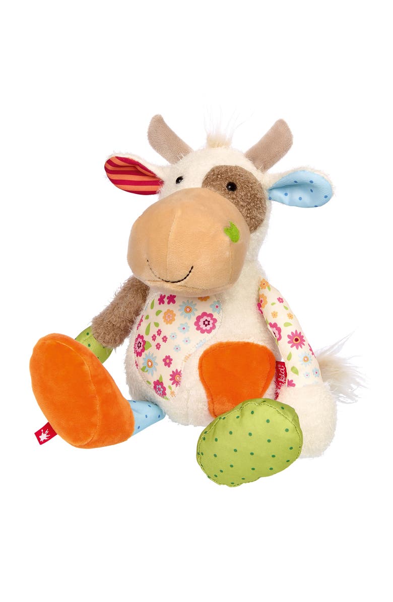 sigikid Patchwork Cow Plush Toy, Main, color, Multicolored