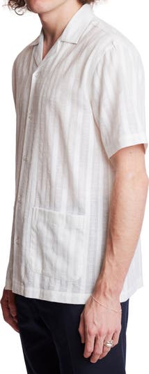 Embroidered Cotton Camp Shirt