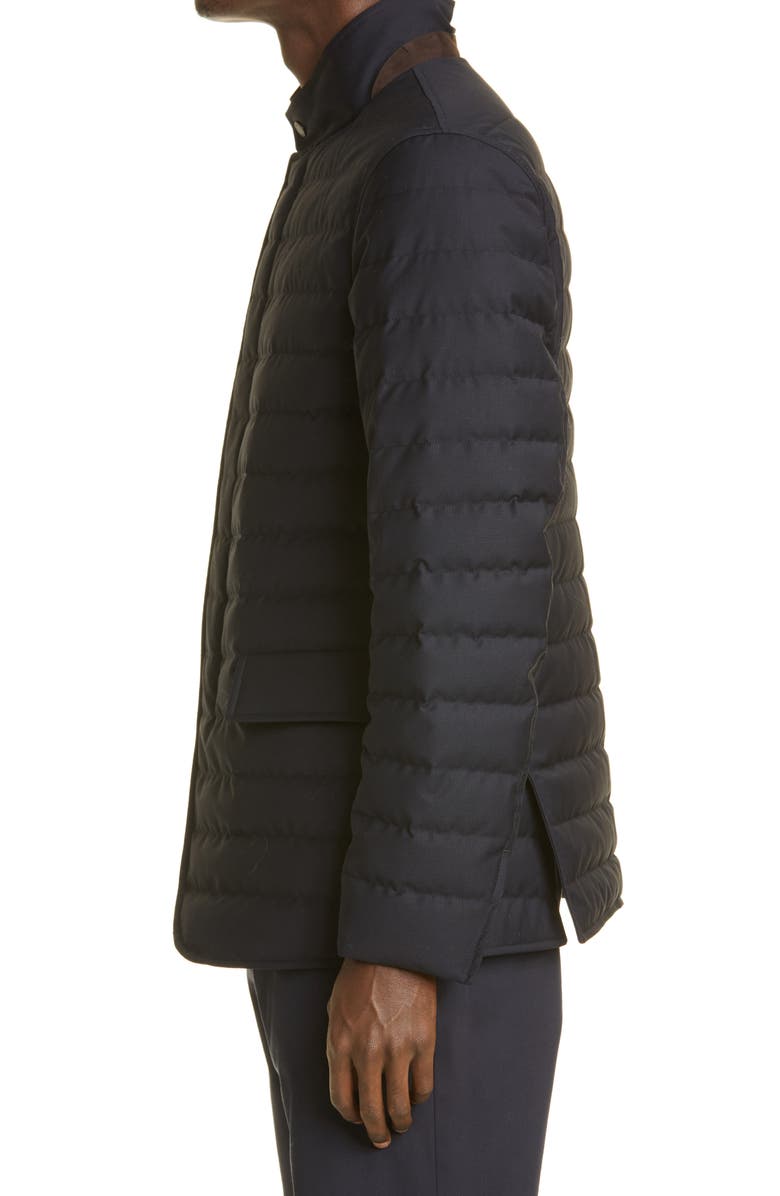 ZEGNA Elements Trofeo<sup>™</sup> Water Repellent Wool Hopsack Down Jacket, Alternate, color, 