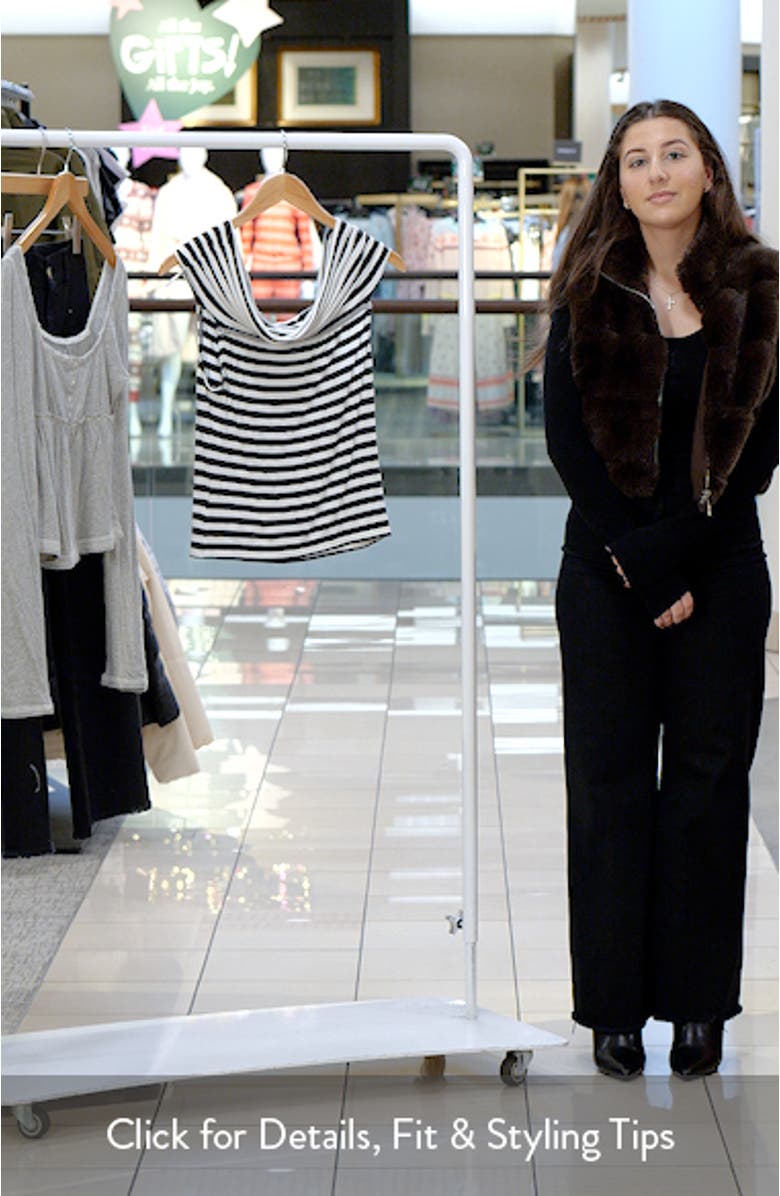 Stripe Off the Shoulder Top, sales video thumbnail