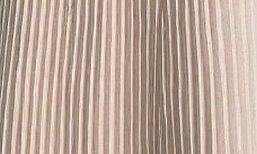 Mila Mae Long Sleeve Pleated Maxi Dress In Gray