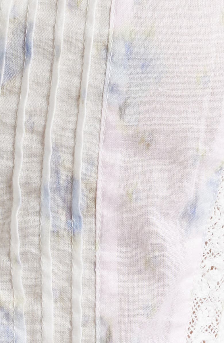 LoveShackFancy Aleni Lace Peplum Camisole, Alternate, color, Lilac Vanilla