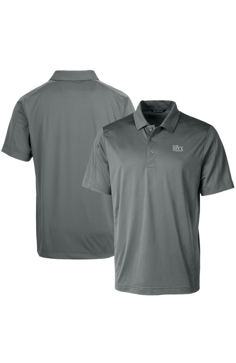 Cutter & Buck Men's Cutter & Buck  Gray Ivy League DryTec Prospect Textured Stretch Polo, Alternate, color, 