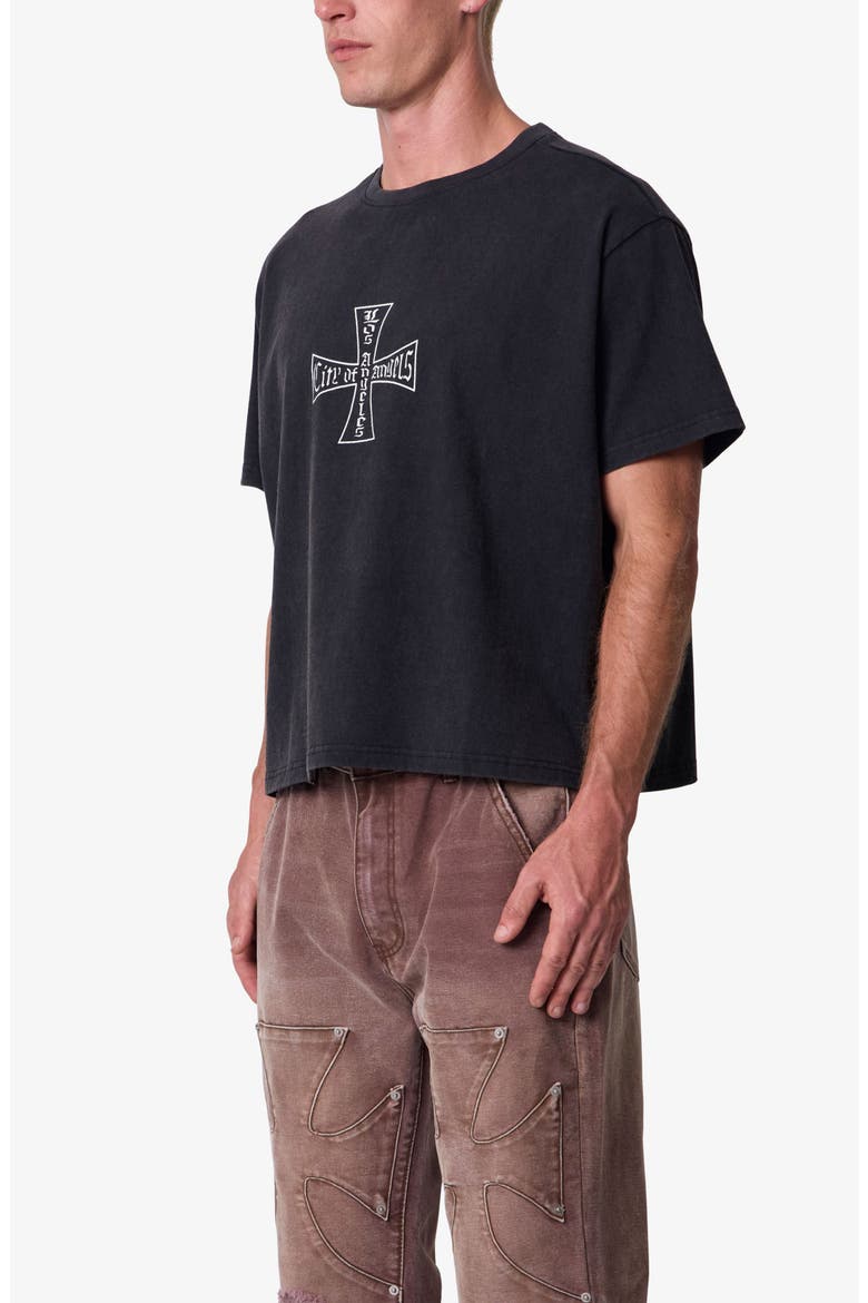 Washed LA Cotton Graphic T-Shirt, Alternate, color, BLACK