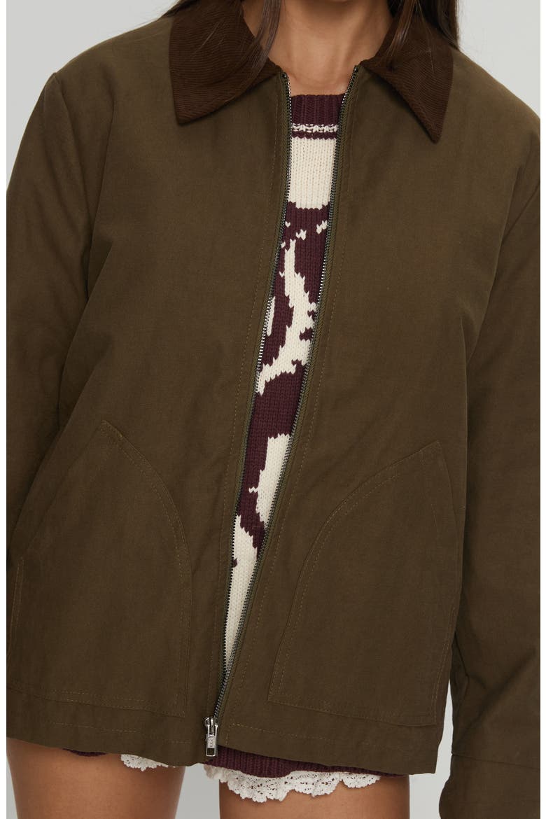 Livya Cotton Utility Jacket, Alternate, color, KHAKI