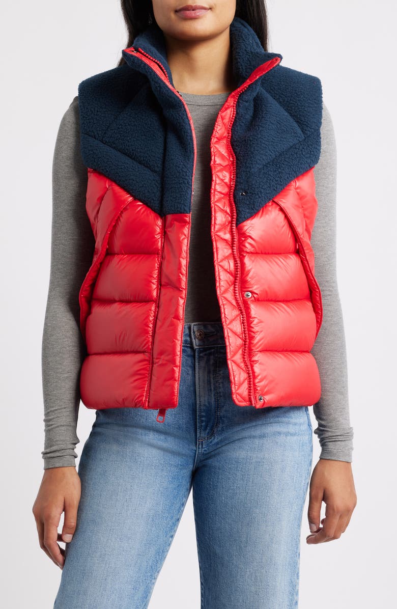 Helly Hansen Bliss Hybrid 600 Fill Power Down Vest, Main, color, Red