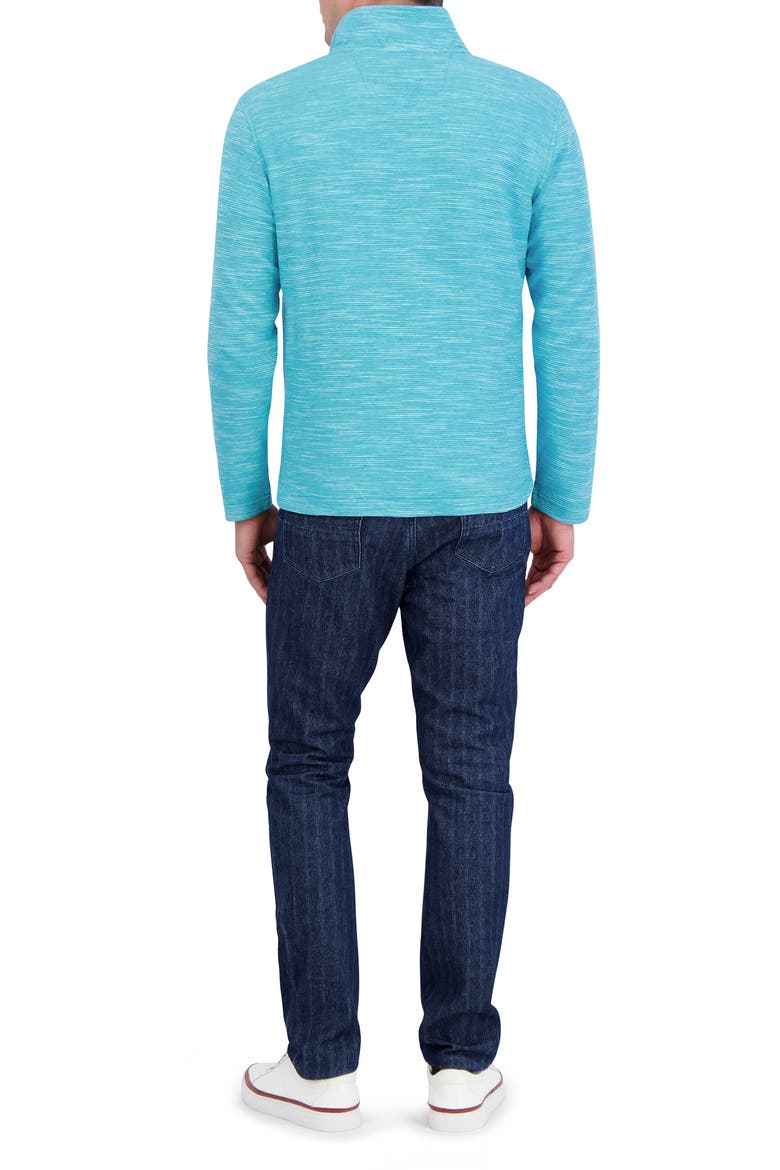 Ledson Space Dye Quarter Zip Top, Alternate, color, TEAL