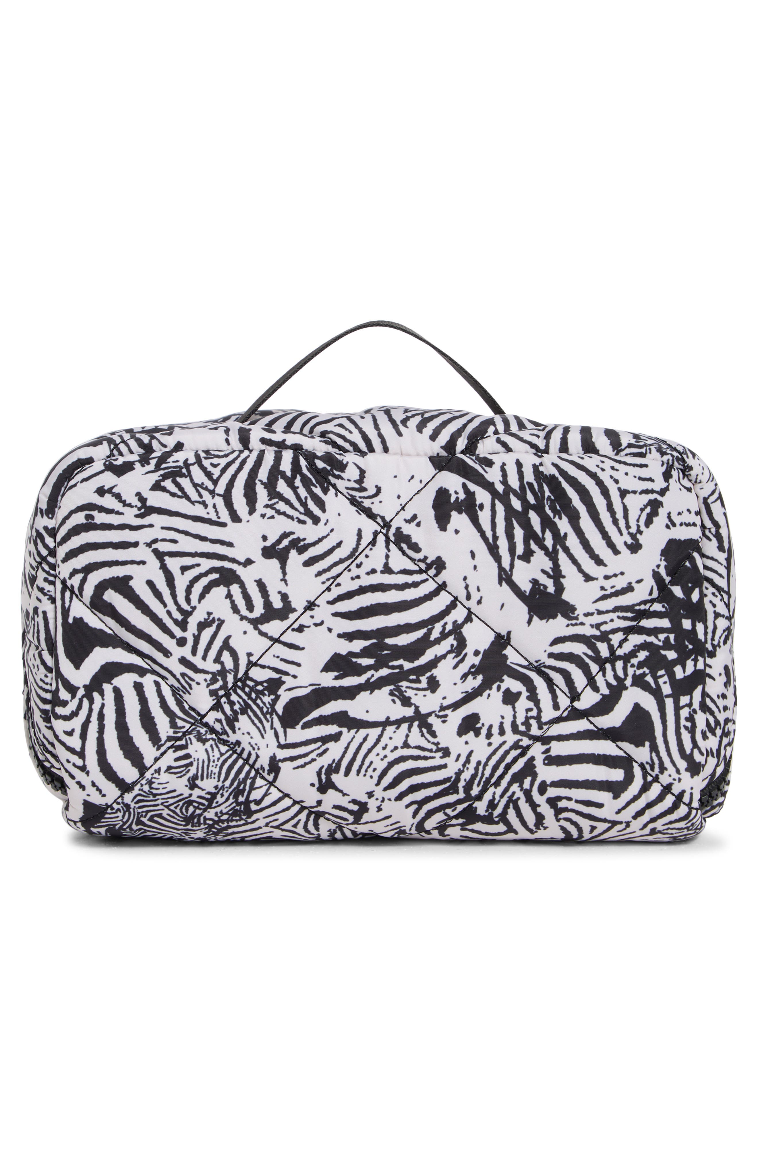 Quilted Fold Out Case, Alternate, color, ZEBRA