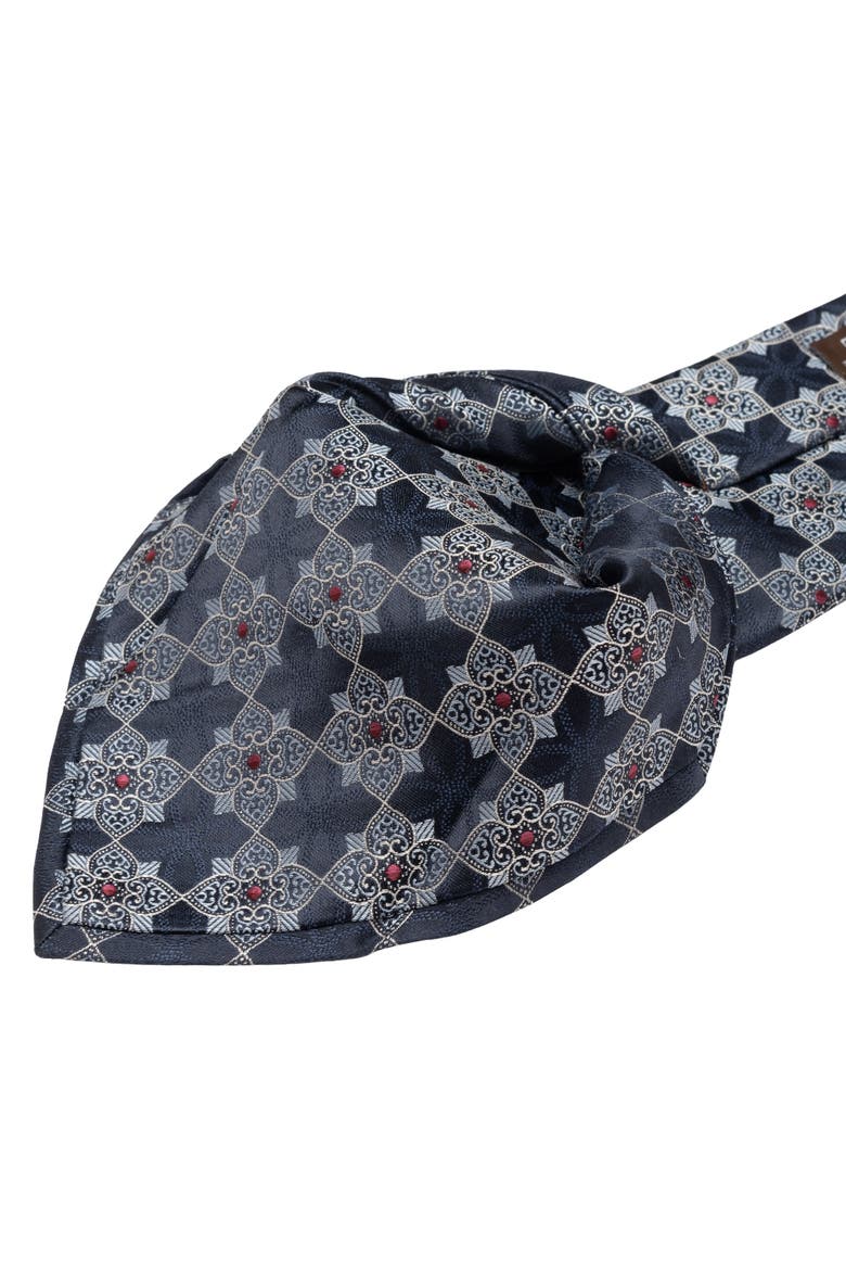 Amalfi - Silk Jacquard Tie for Men, Alternate, color, Blue