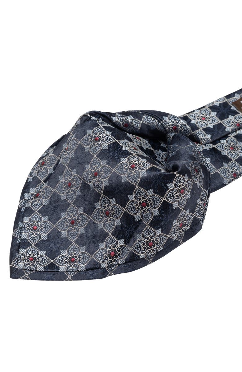 Elizabetta Amalfi - Extra Long Silk Jacquard Tie for Men, Alternate, color, Blue