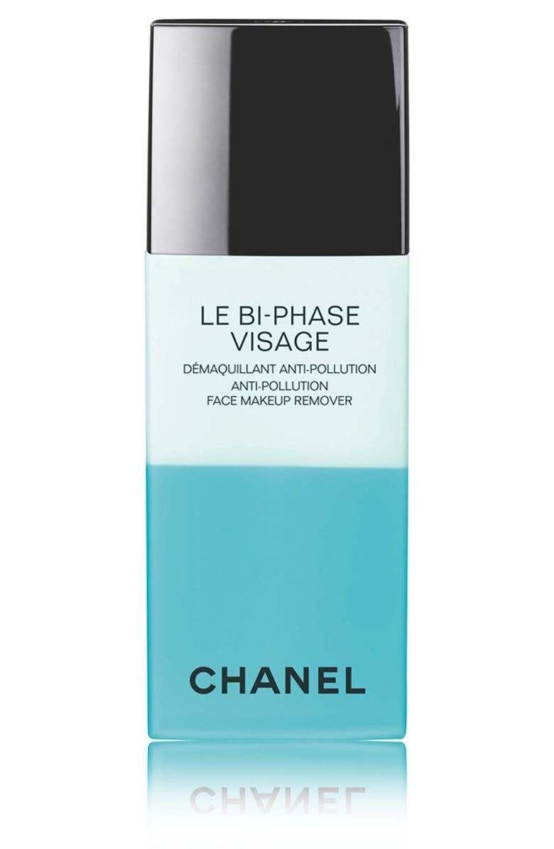 CHANEL LE BI-PHASE VISAGE <br />Anti-Pollution Face Makeup Remover, Main, color,
