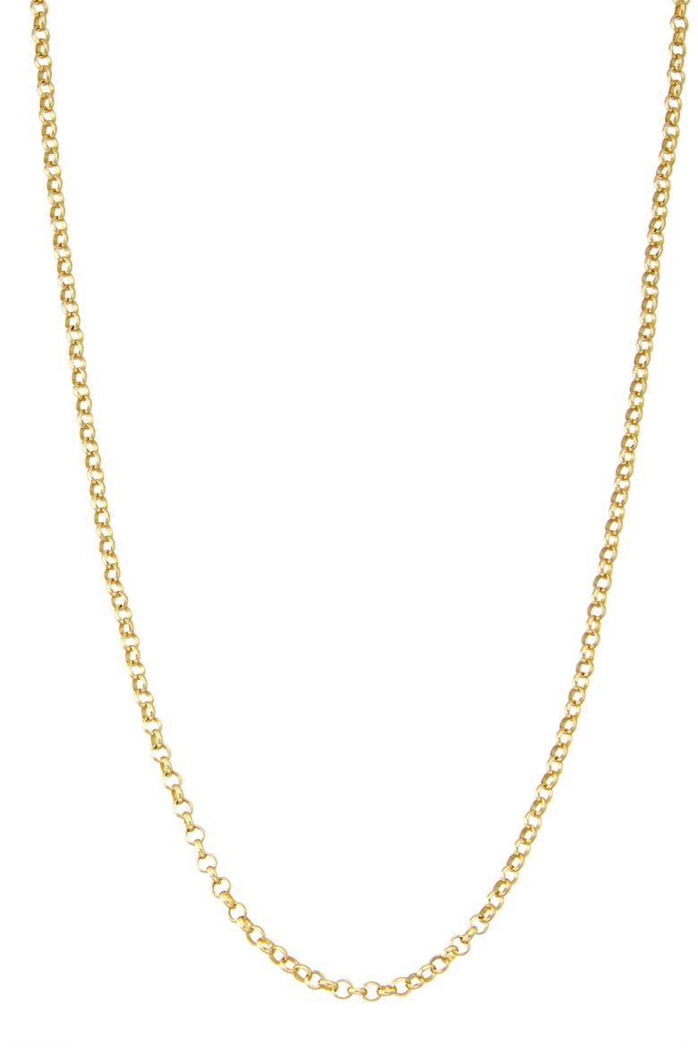 Rolo Chain Necklace, Main, color, YELLOW