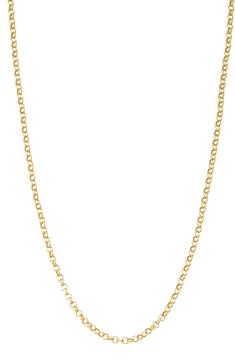 FZN Rolo Chain Necklace, Main, color, Yellow