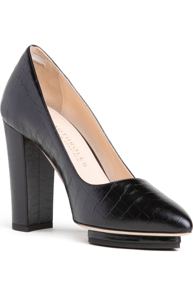 BEAUTIISOLES Pippa Leather Pump, Main, color, Black