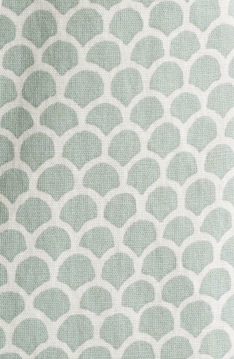 Faherty Playa Short Sleeve Stretch Organic Cotton Button-Down Shirt, Alternate, color, Sage Fishscale