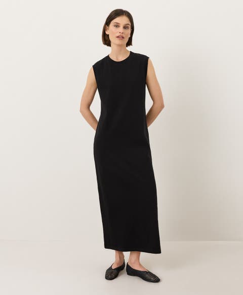 Organic Cotton Soft-Slub Essential Easy Muscle Tee Maxi Dress
