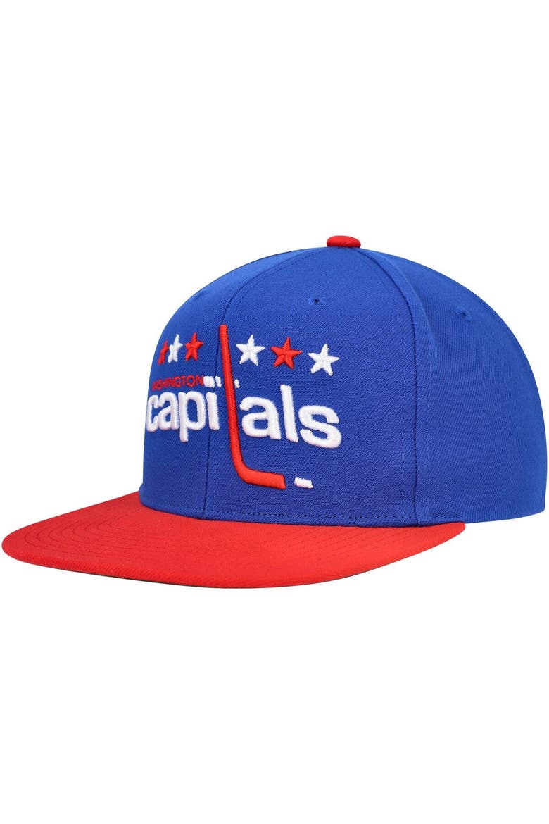 Men's Mitchell & Ness Blue Washington Capitals Core Team Ground 2.0 Snapback Hat, Main, color, Blue