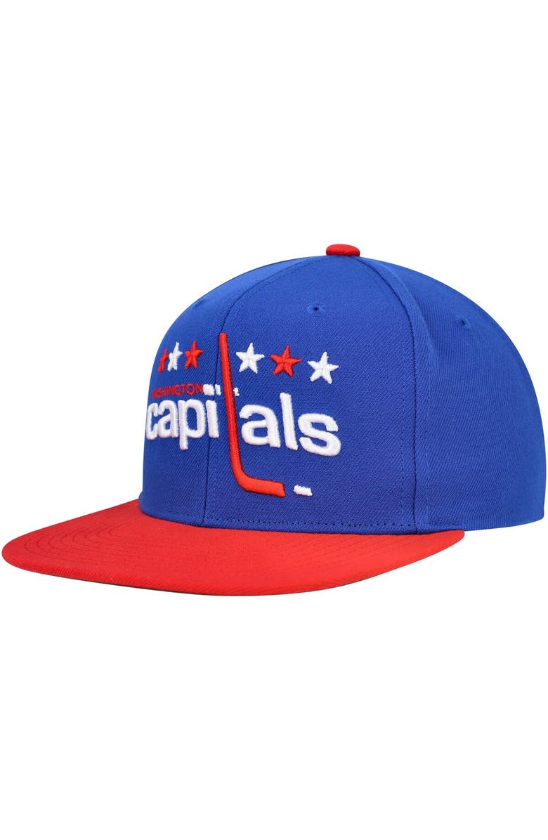 Mitchell & Ness Men's Mitchell & Ness Blue Washington Capitals Core Team Ground 2.0 Snapback Hat, Main, color, Blue