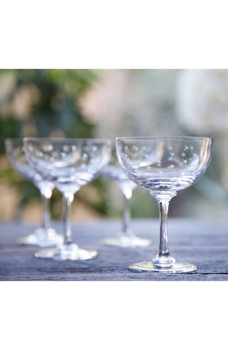 The Vintage List Star Set of 6 Champagne Glasses, Alternate, color, 