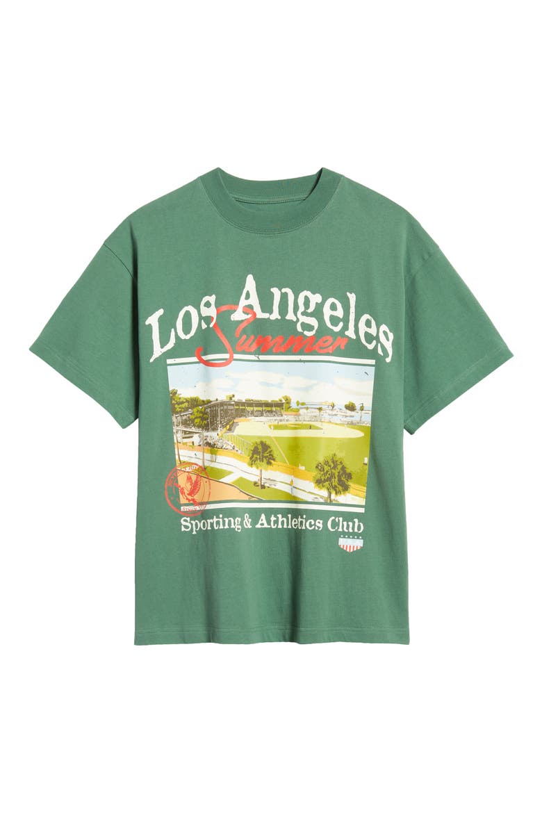 LA Sporting Club Graphic T-Shirt, Alternate, color, GREEN