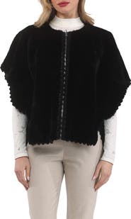 GORSKI Reversible Collarless Genuine Shearling Jacket