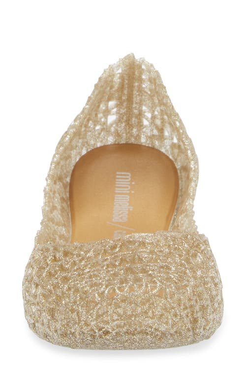 Mini Melissa Campana Zigzag Flat In Blue