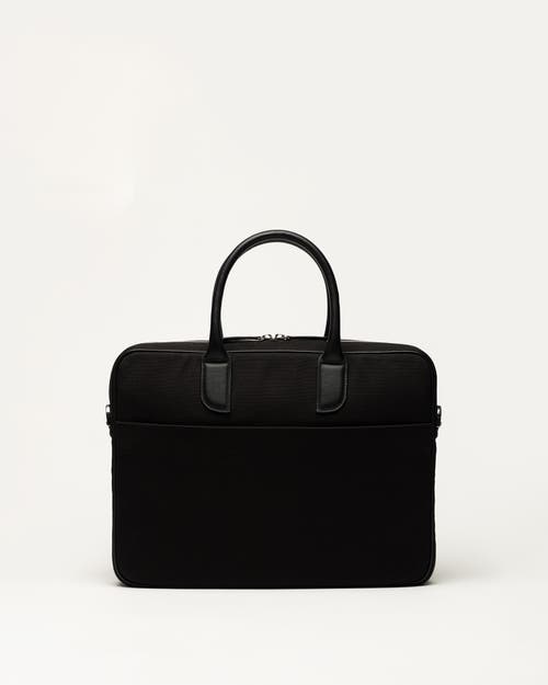 Want Les Essentiels De La Vie Want Les Essentiels Lesage Organic Cotton Canvas Computer Bag In Black