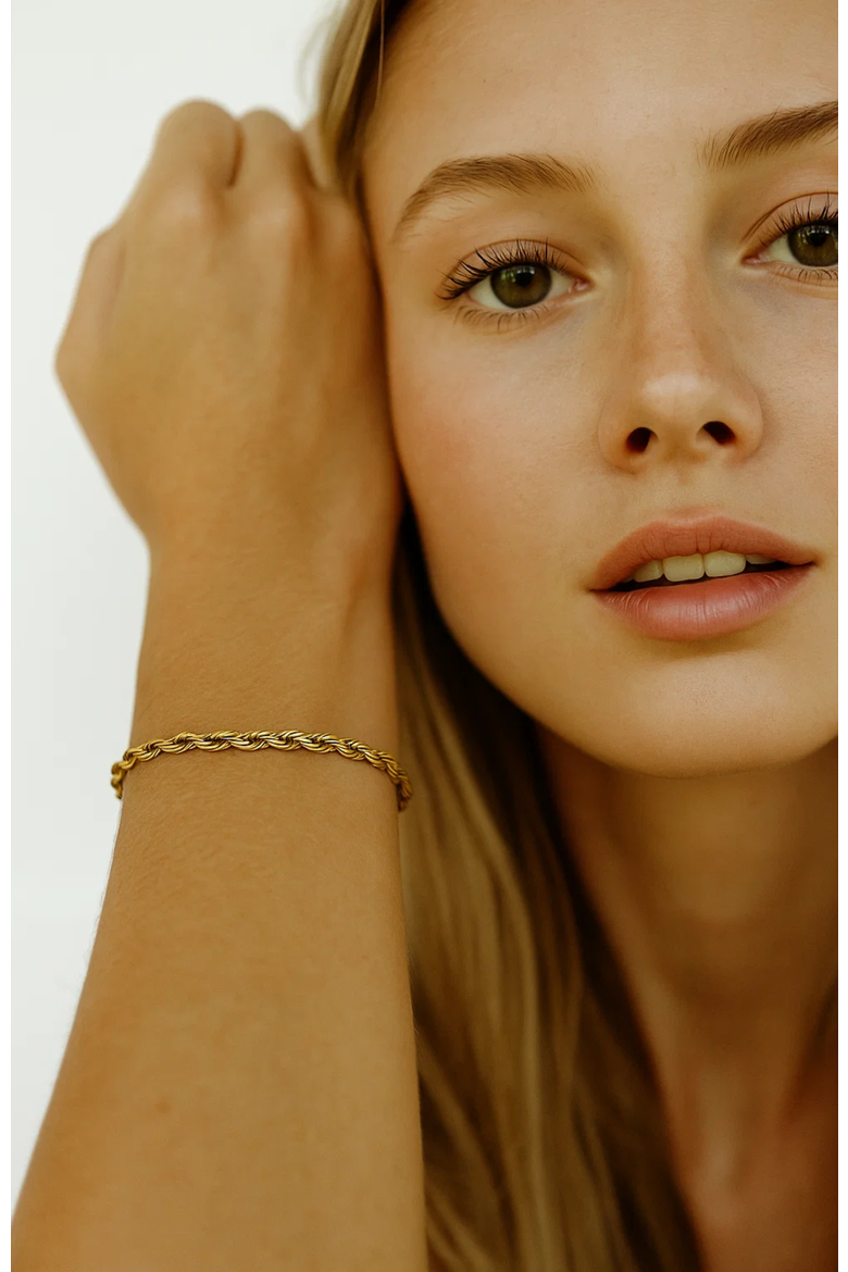 Elegant Gold Rope Bracelet, Alternate, color, Gold