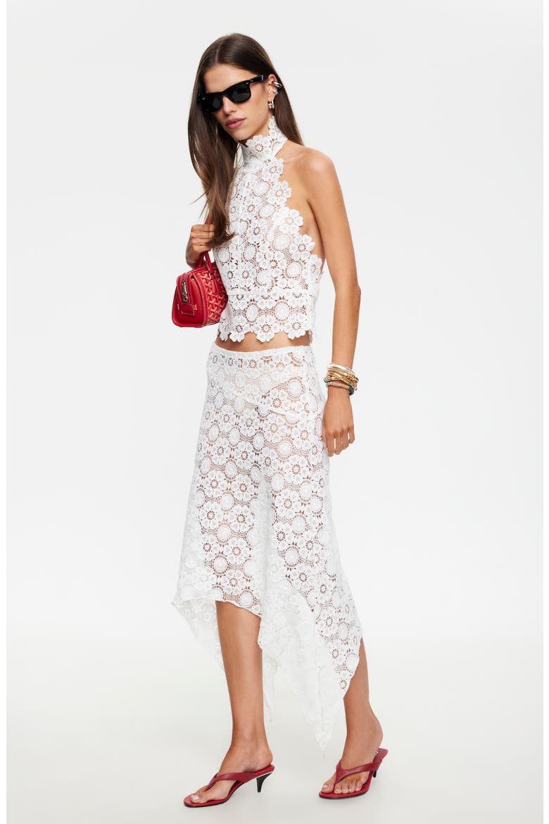 Trophy Lace Halter Top, Alternate, color, PORCELAIN