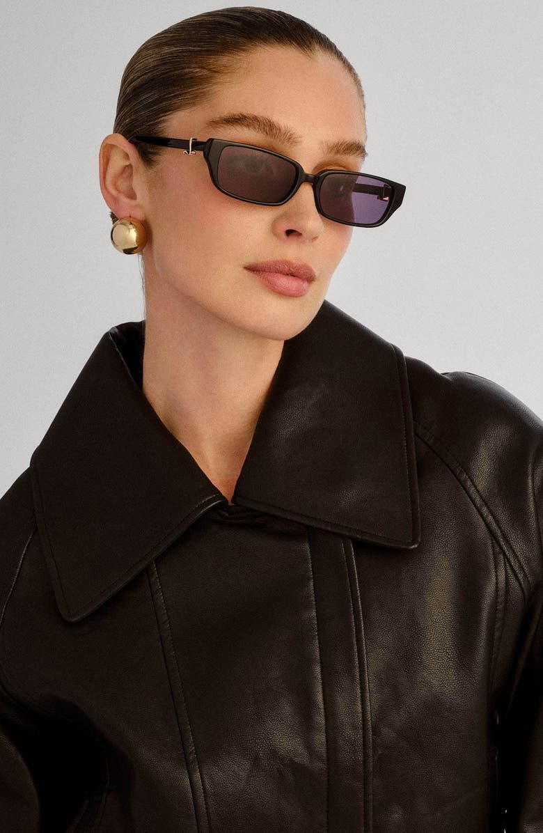 LUV LOU The Phoebe 55mm Rectangular Sunglasses, Alternate, color, 